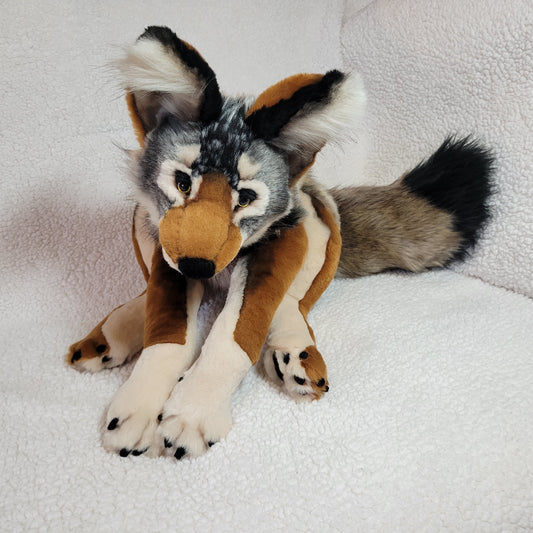 Samwise the Coastal Wolf - Handmade Plush - One of a Kind Stuffed Animal