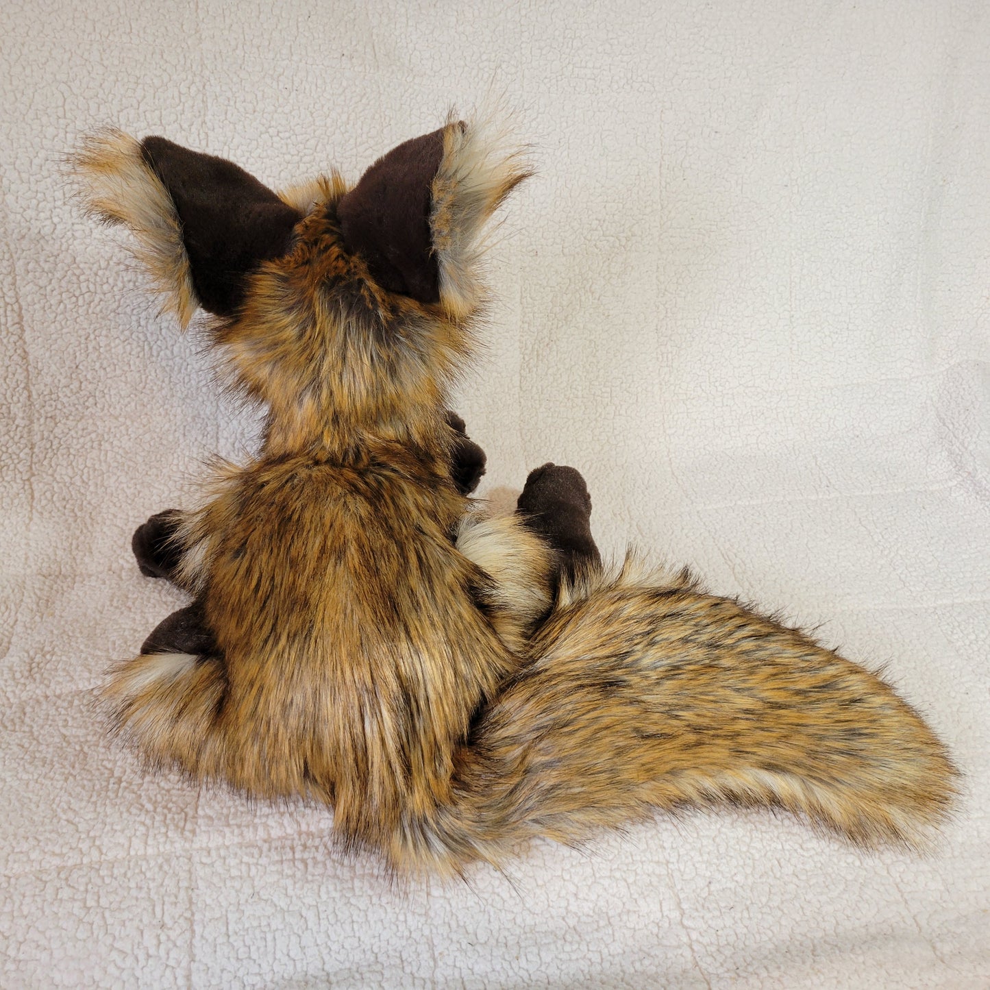 Coffee the Fox - Handmade Plush - One of a Kind Stuffed Animal