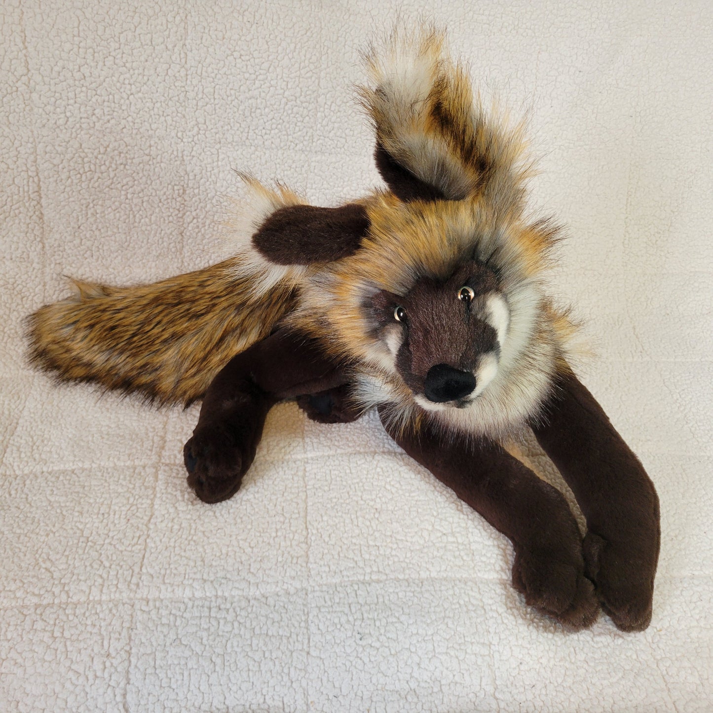 Coffee the Fox - Handmade Plush - One of a Kind Stuffed Animal