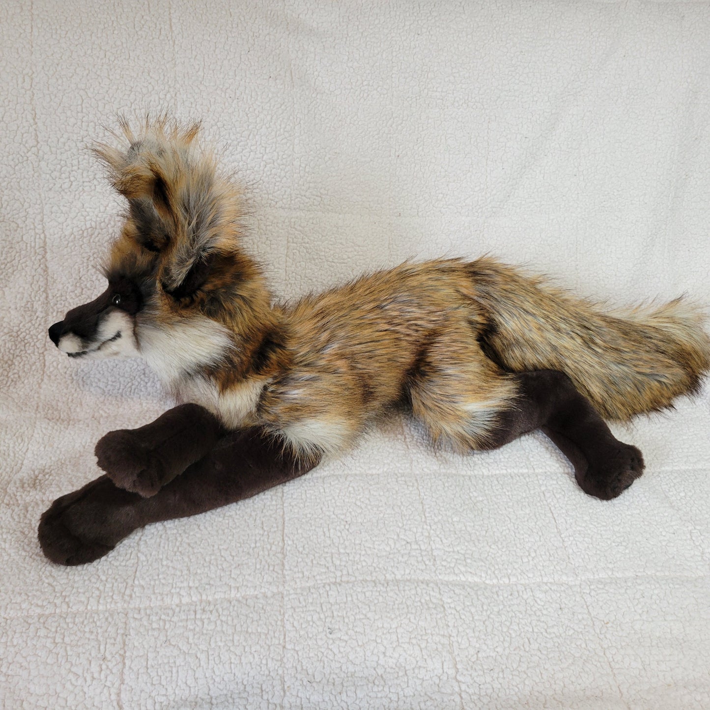 Coffee the Fox - Handmade Plush - One of a Kind Stuffed Animal