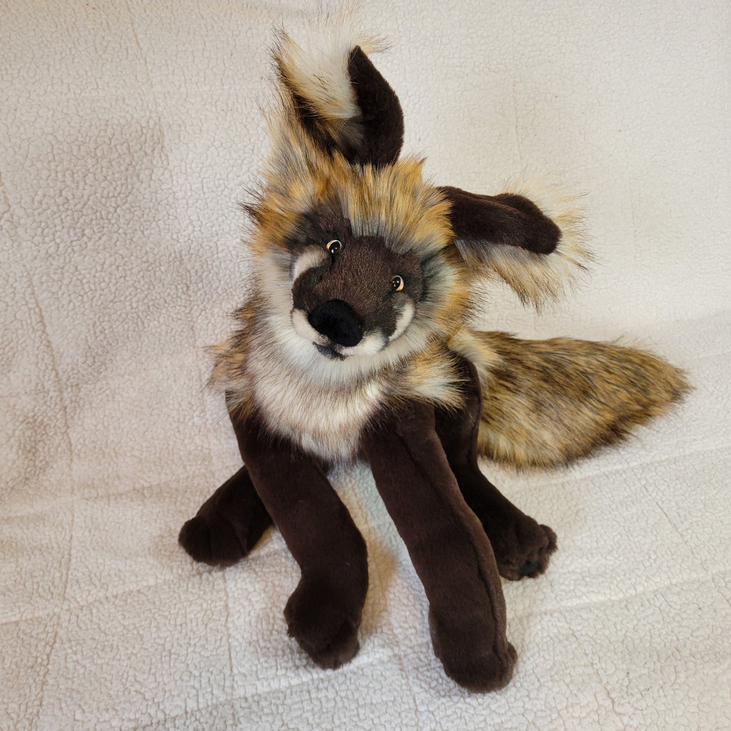 Coffee the Fox - Handmade Plush - One of a Kind Stuffed Animal