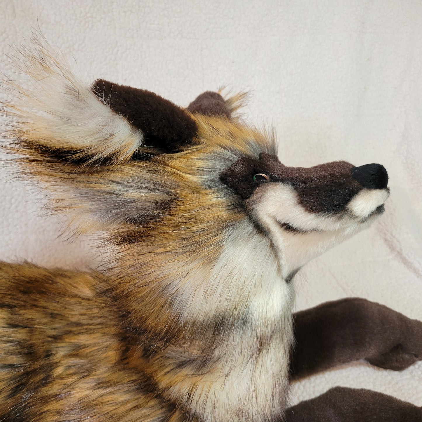 Coffee the Fox - Handmade Plush - One of a Kind Stuffed Animal