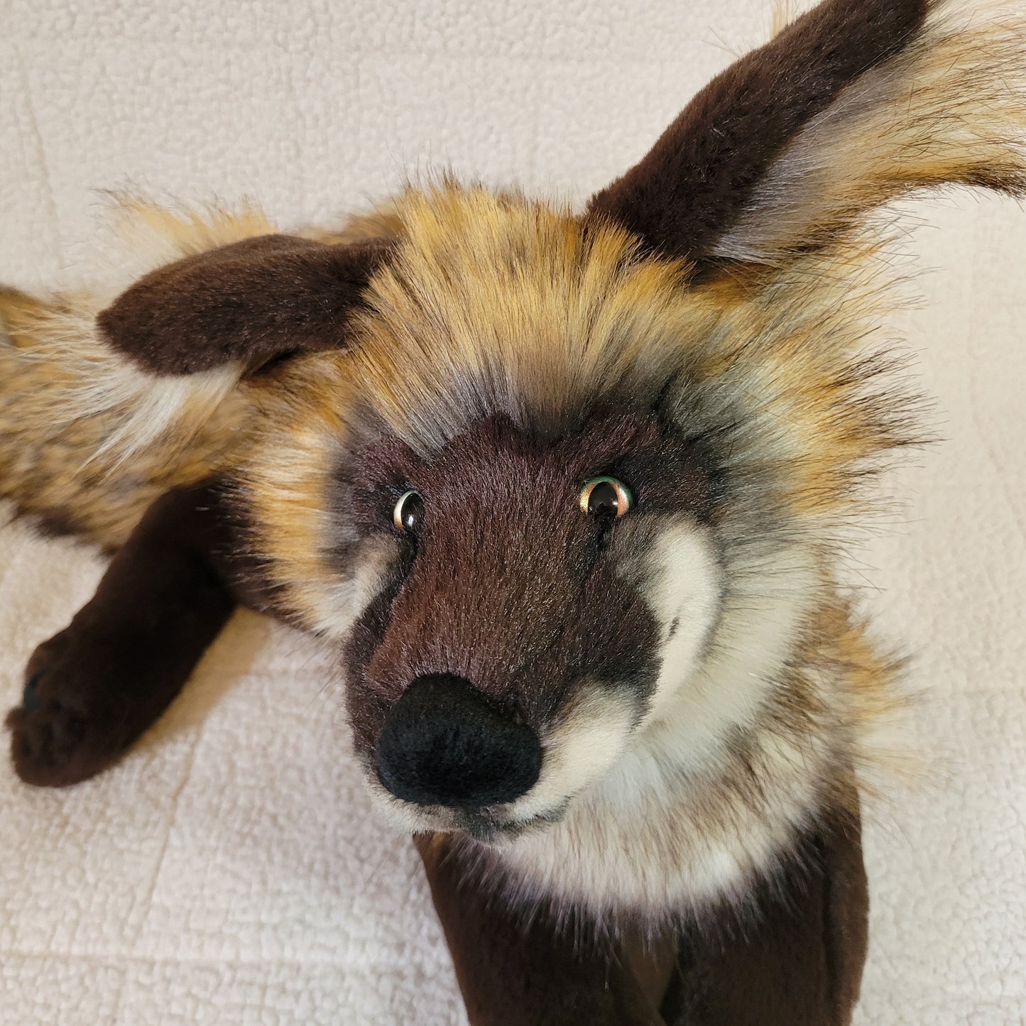 Coffee the Fox - Handmade Plush - One of a Kind Stuffed Animal