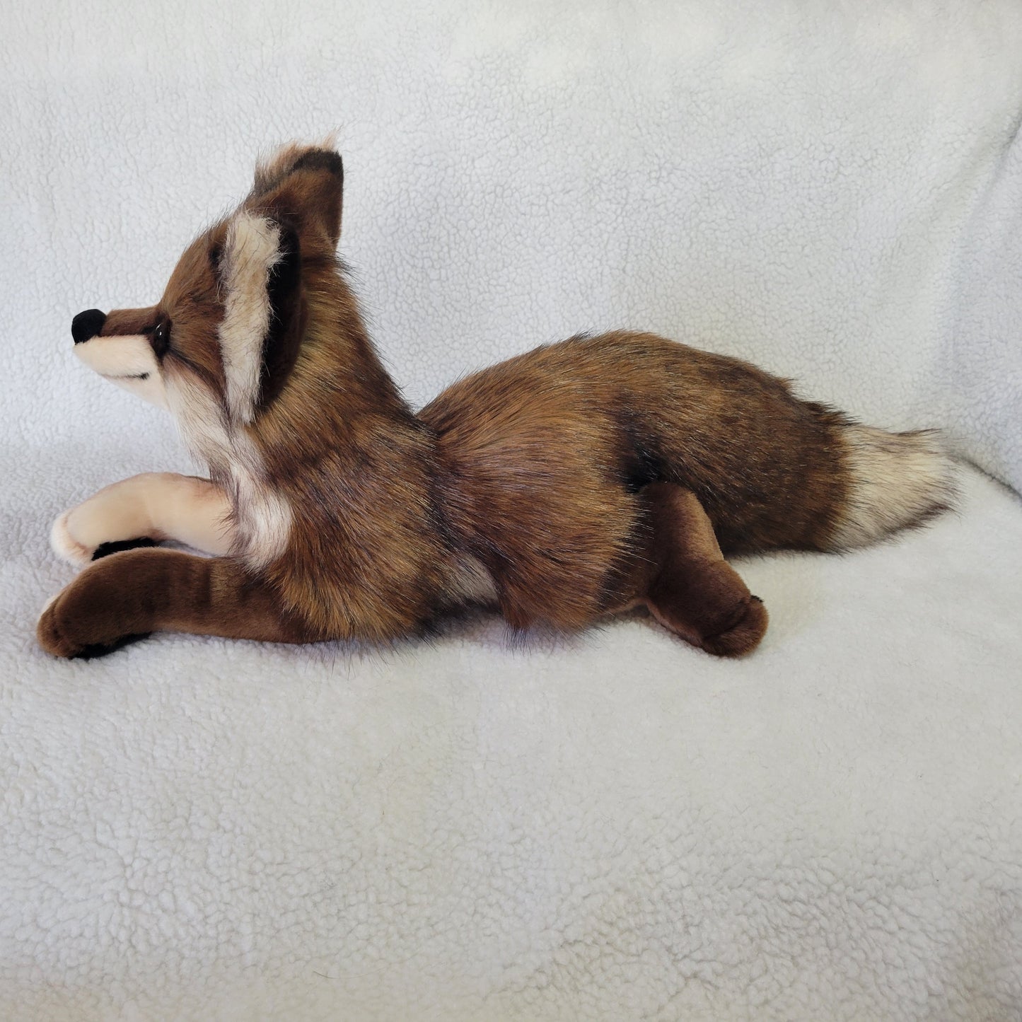 Fig the Wolf Pup Handmade Plush - One of a Kind Stuffed Animal