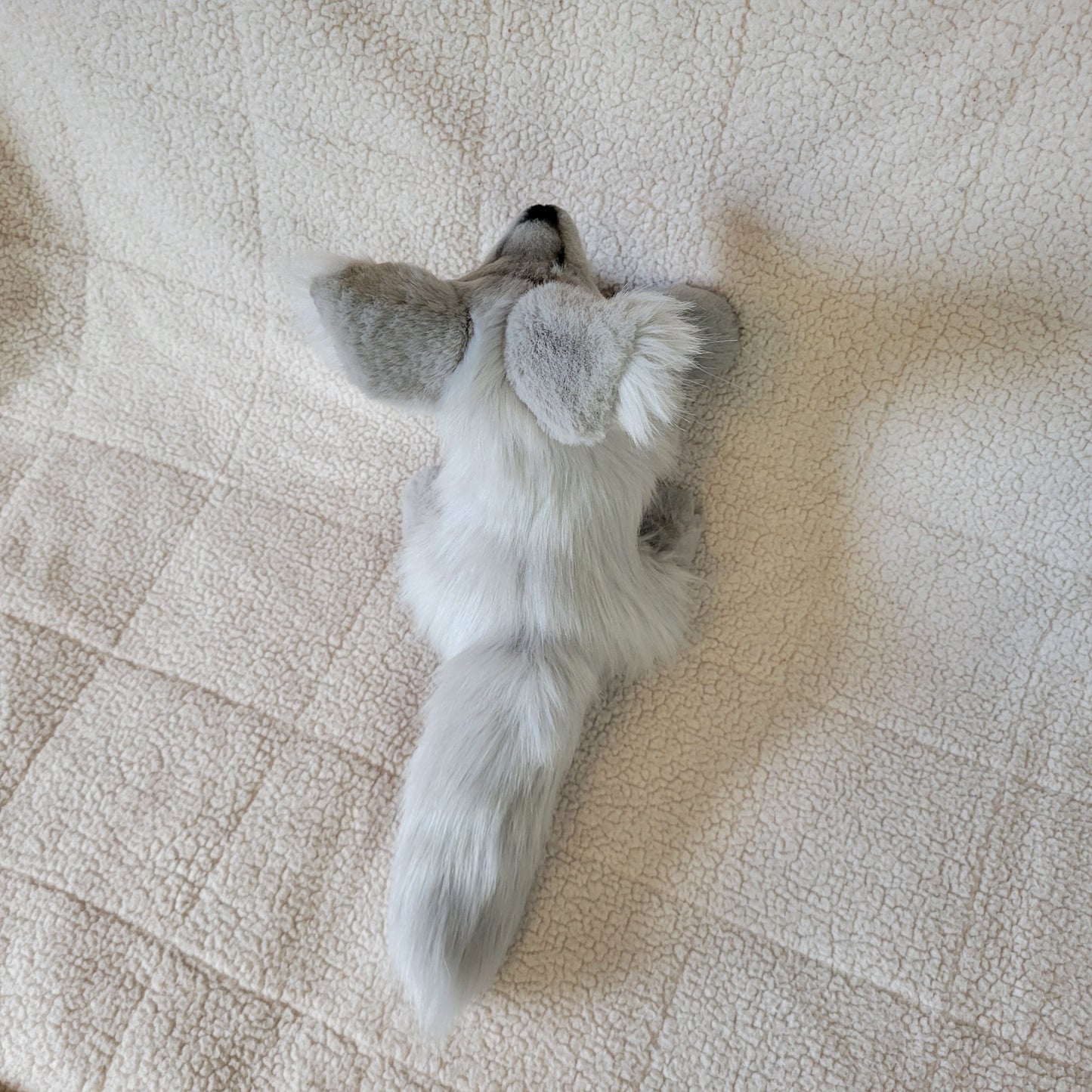 Silver Fox Pup - One of a Kind Handmade Plush