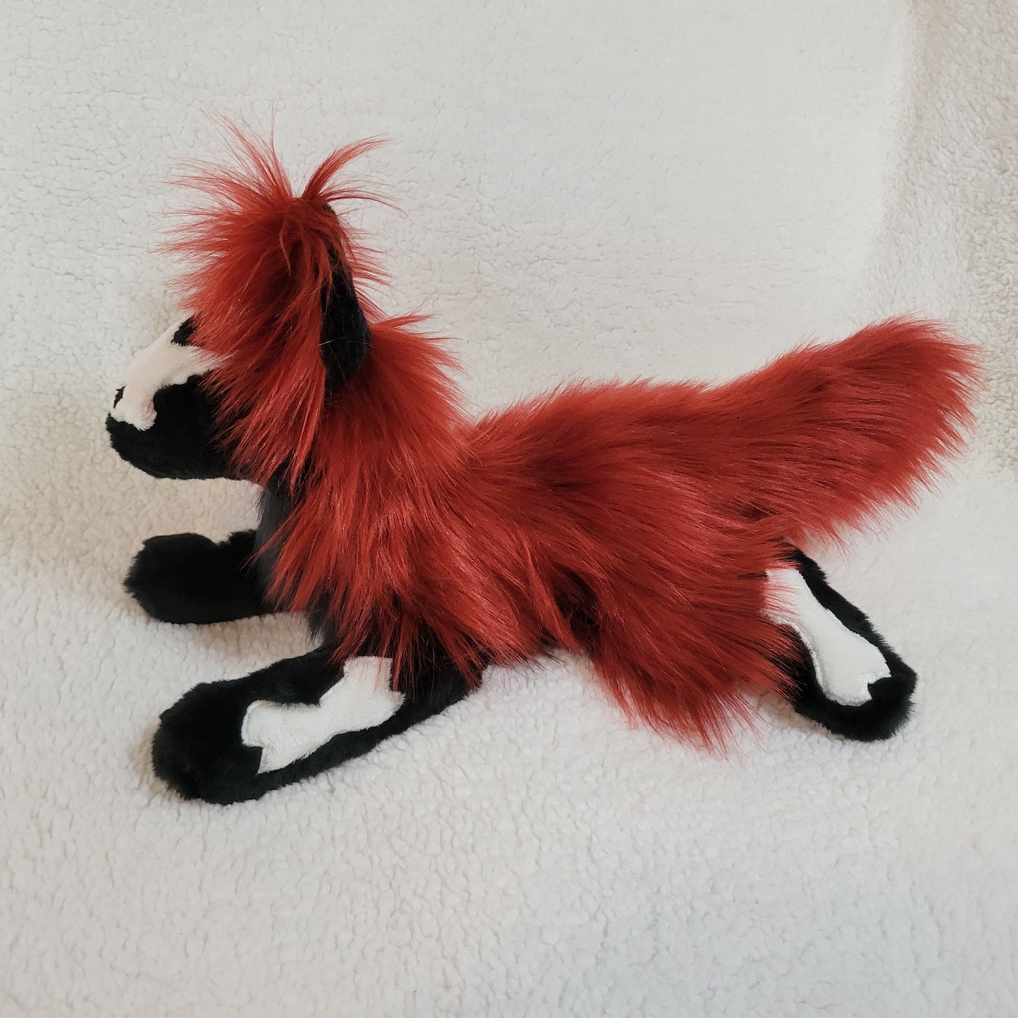Hex the Skull Fox Pup - One of a Kind Stuffed Animal