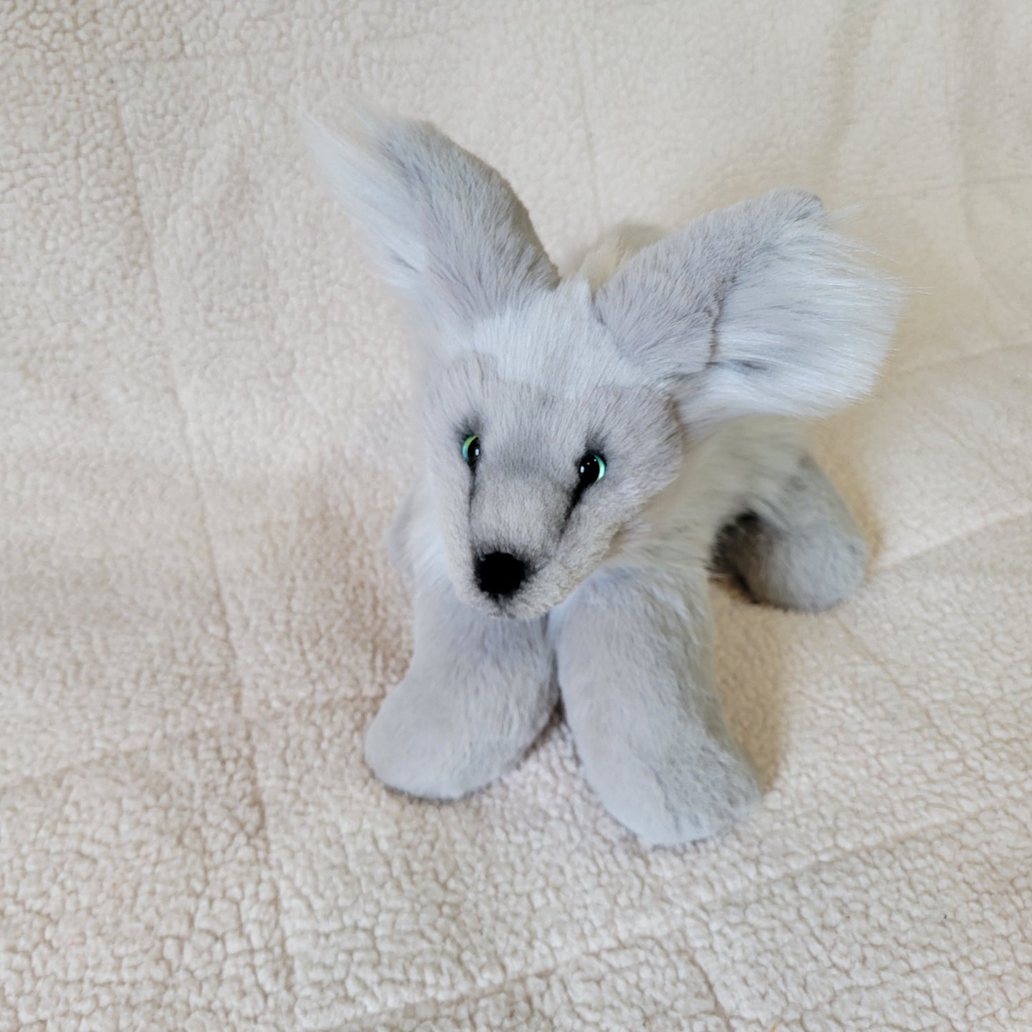 Silver Fox Pup - One of a Kind Handmade Plush