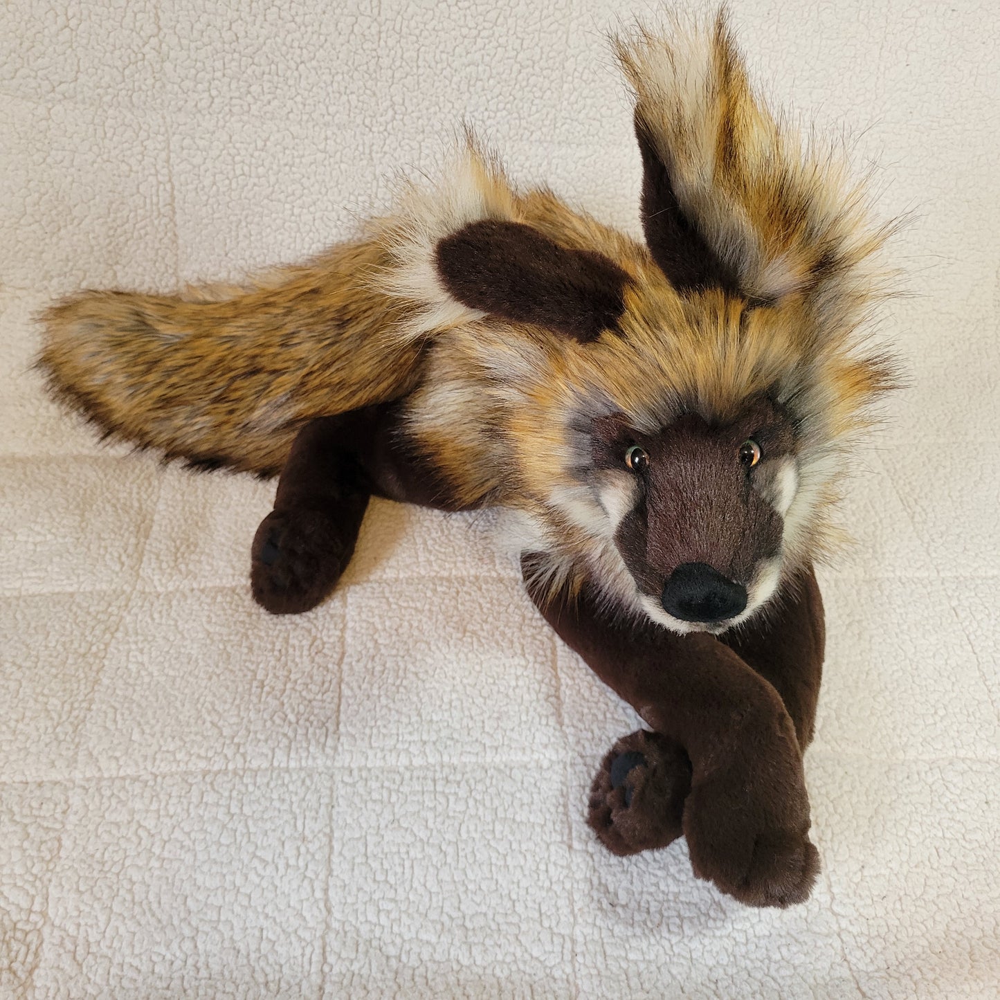 Coffee the Fox - Handmade Plush - One of a Kind Stuffed Animal