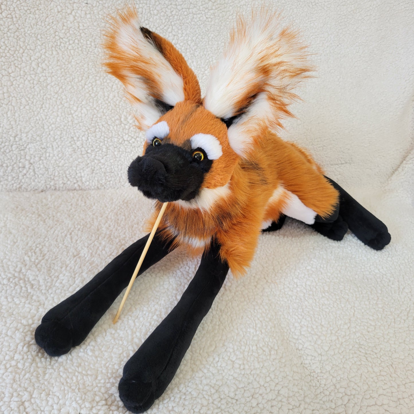 Cooper the Maned Wolf - Handmade Plush - One of a Kind Stuffed Animal