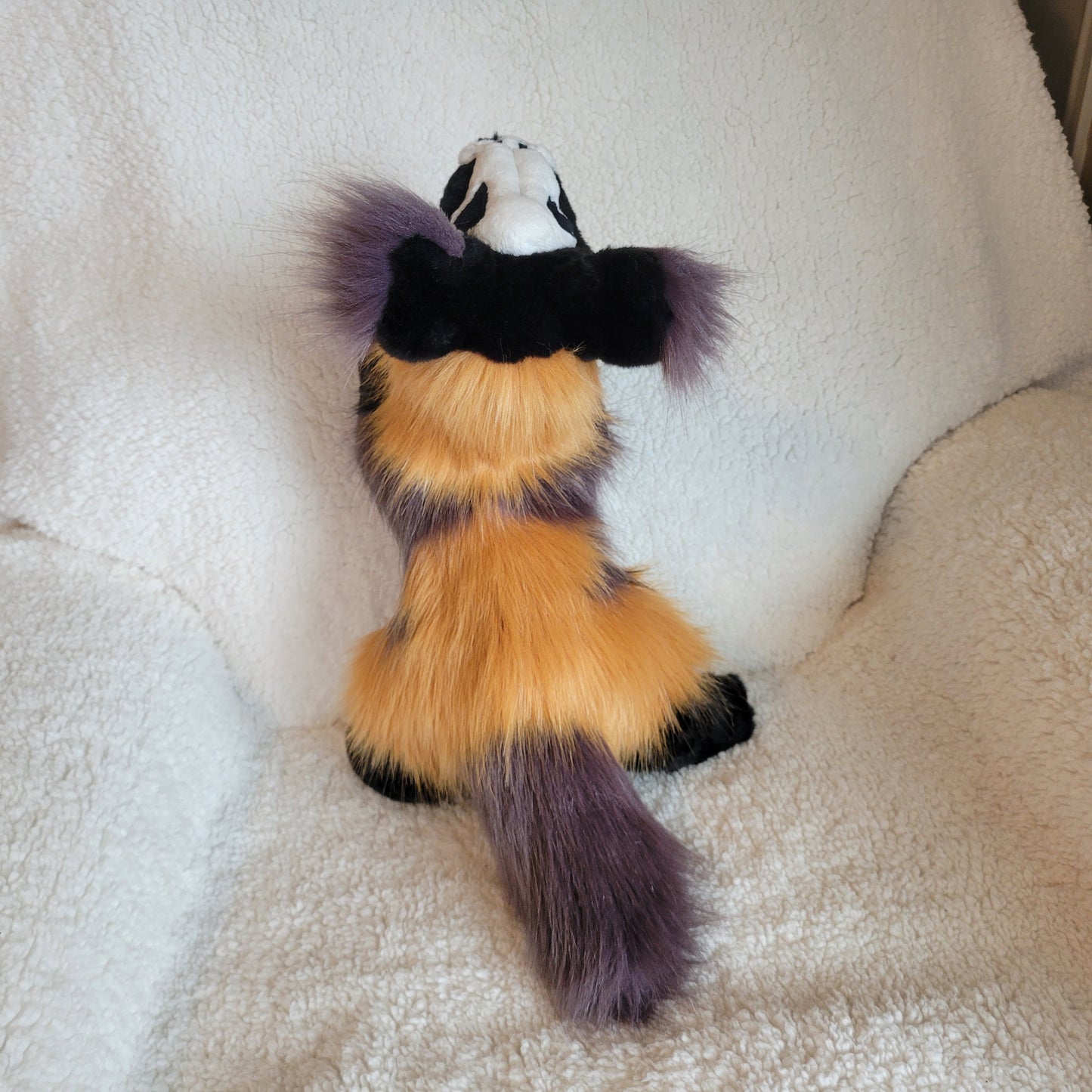 Voodoo the Skull Fox Pup - One of a Kind Stuffed Animal