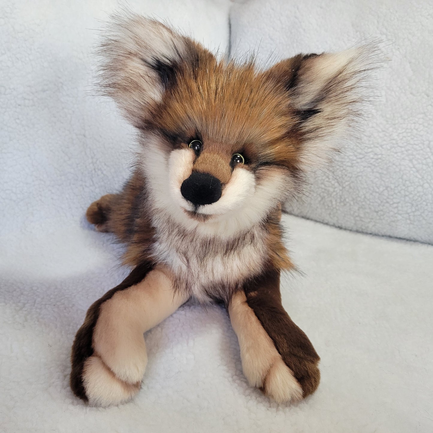 Fig the Wolf Pup Handmade Plush - One of a Kind Stuffed Animal