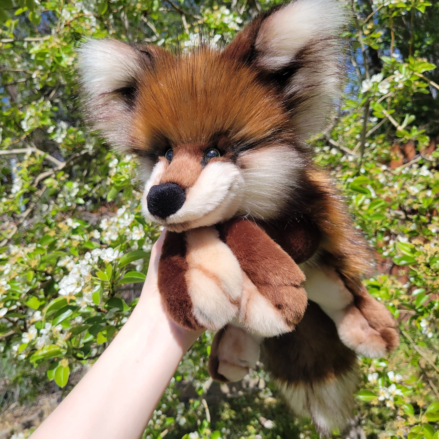 Fig the Wolf Pup Handmade Plush - One of a Kind Stuffed Animal