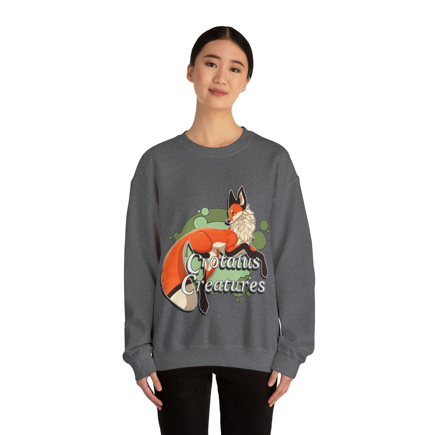 Copy of Crotalus Creatures Logo - Red Fox - Crewneck Sweatshirt