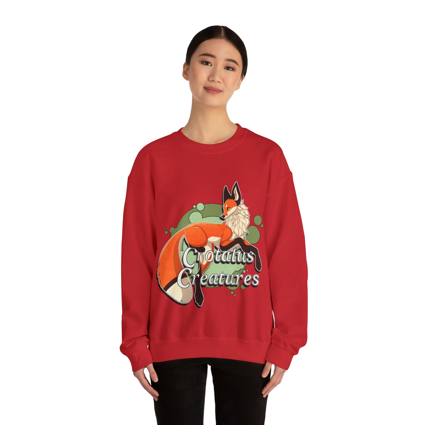 Copy of Crotalus Creatures Logo - Red Fox - Crewneck Sweatshirt