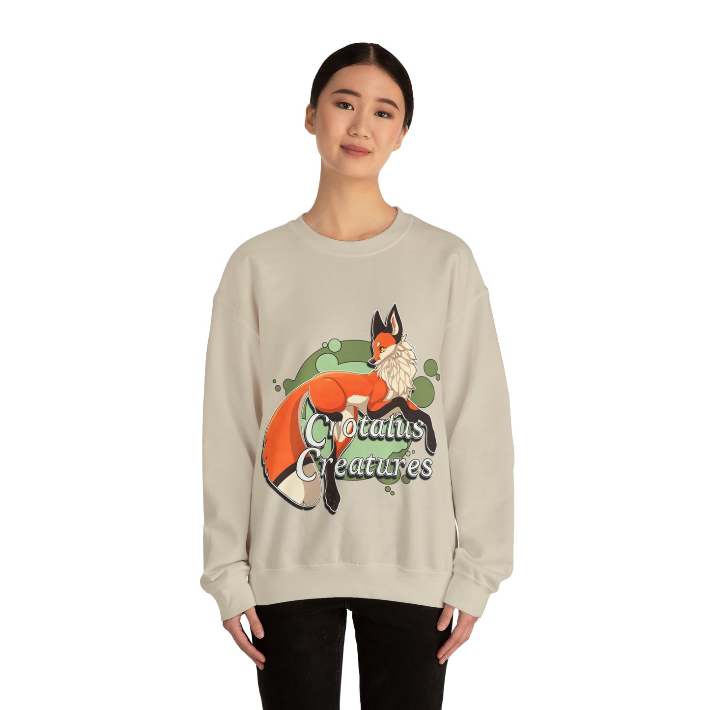 Copy of Crotalus Creatures Logo - Red Fox - Crewneck Sweatshirt