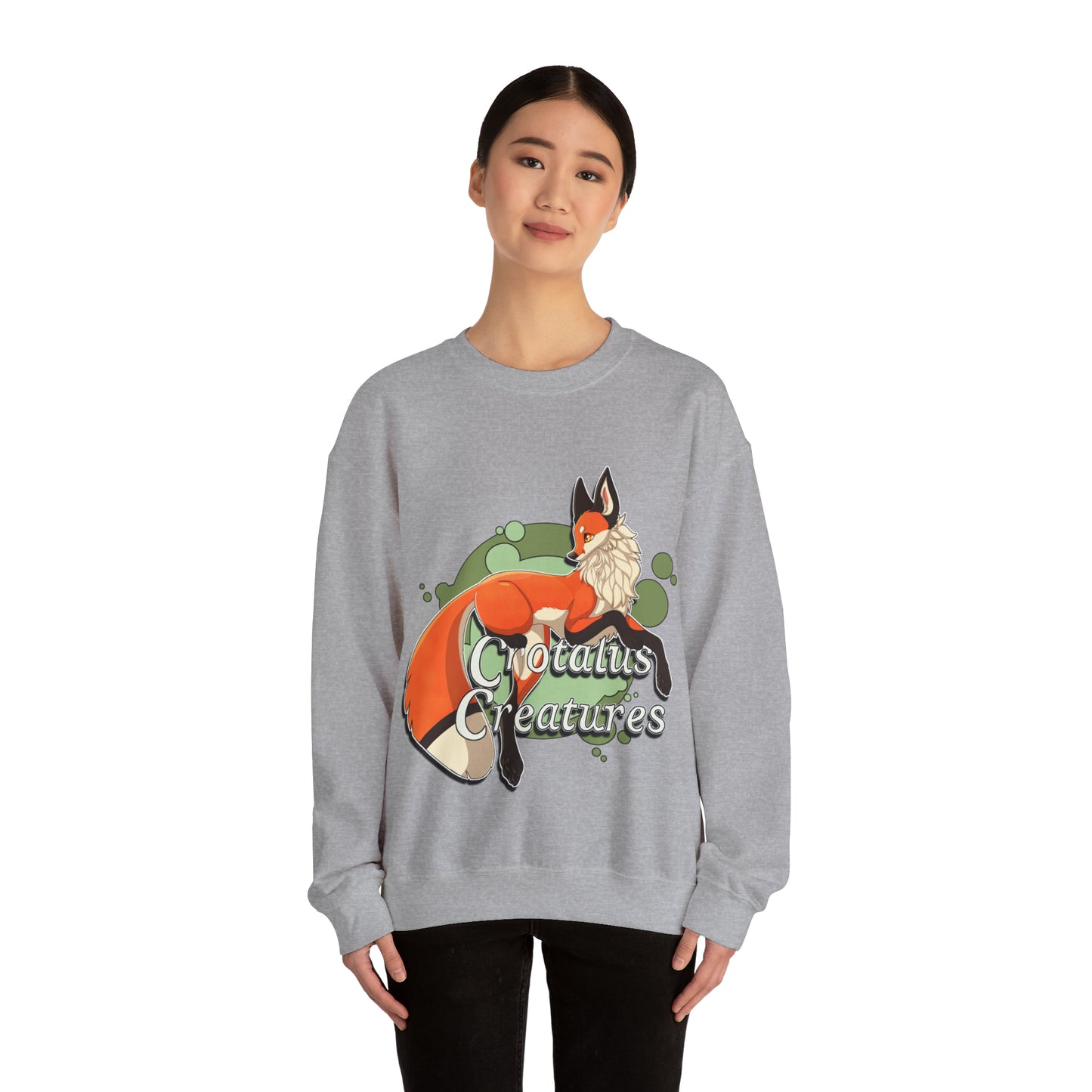 Copy of Crotalus Creatures Logo - Red Fox - Crewneck Sweatshirt