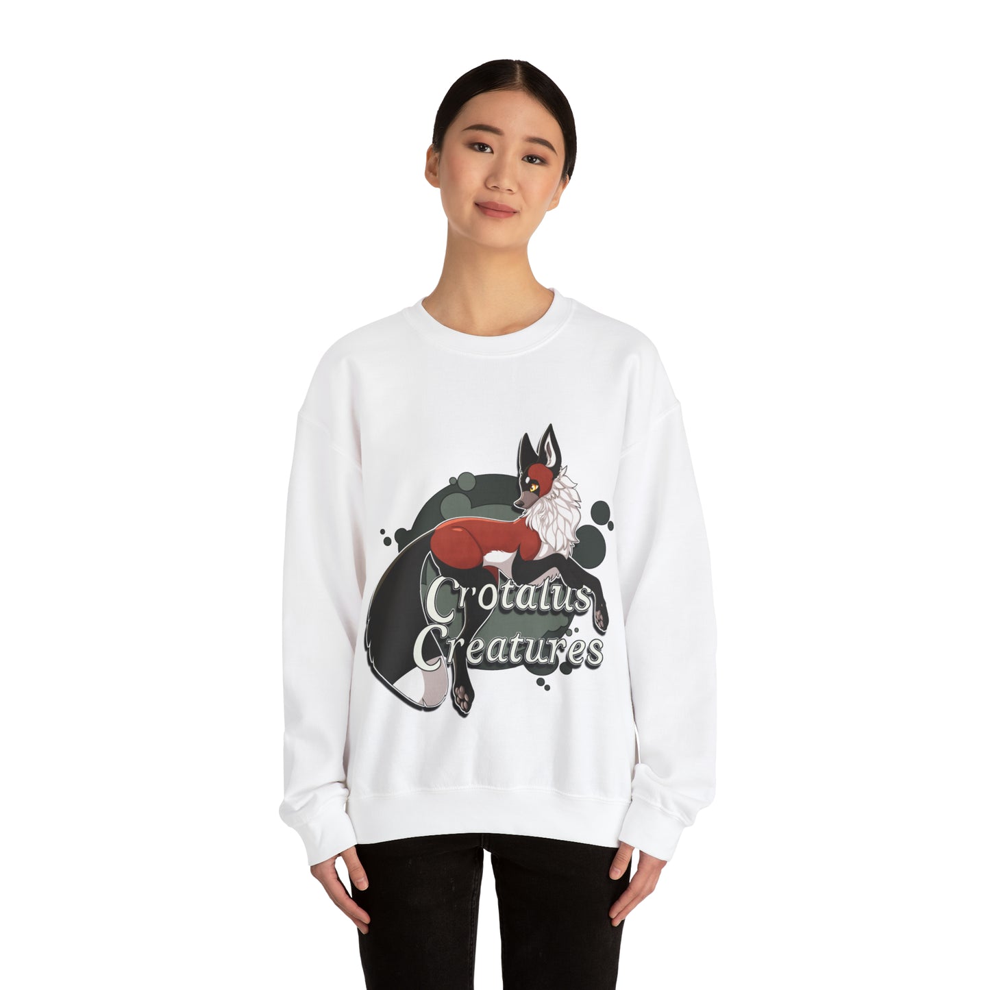 Crotalus Creatures Logo - Red the Fox - Crewneck Sweatshirt