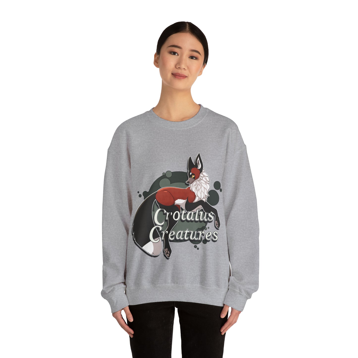 Crotalus Creatures Logo - Red the Fox - Crewneck Sweatshirt