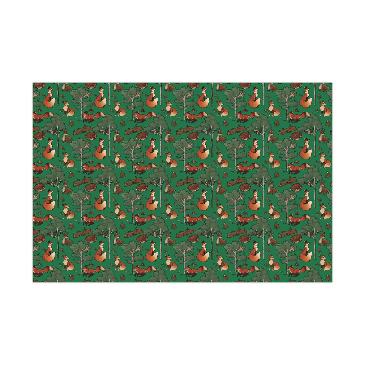 Foxes and Deer Gift Wrap Papers