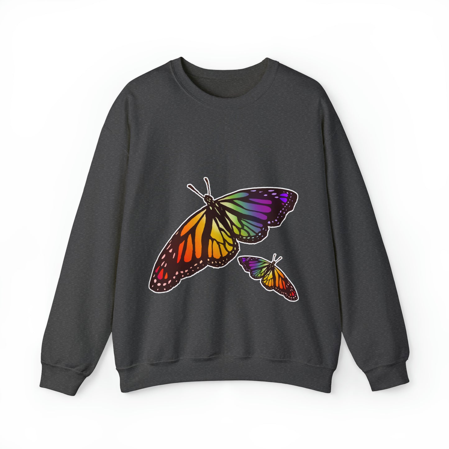 Rainbow Butterfly Crewneck Sweatshirt