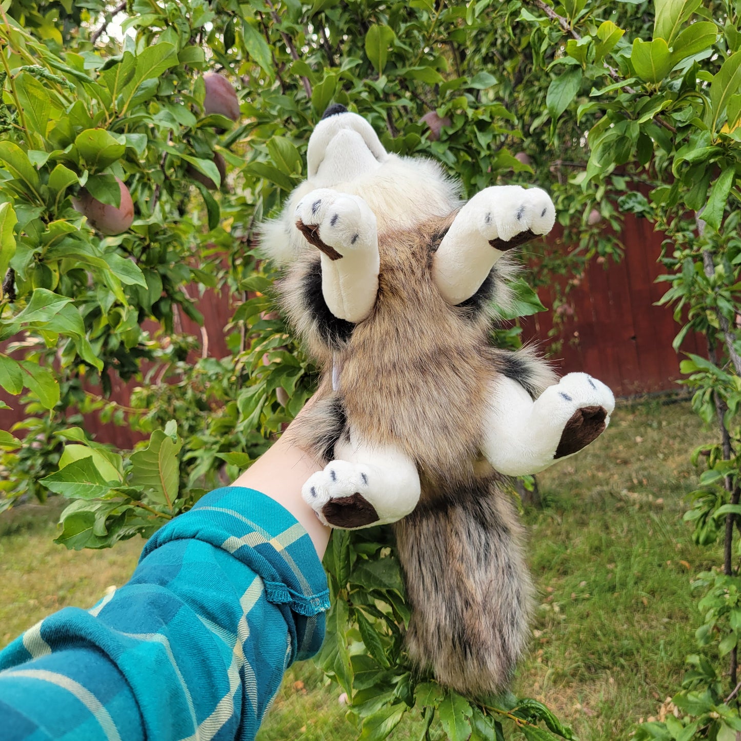 Forest the Wolf - One of a Kind Handmade Plush