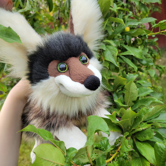 Forest the Wolf - One of a Kind Handmade Plush