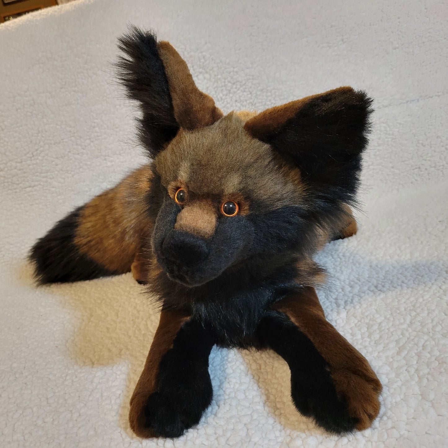 Spencer the Handmade Wolf Pup Plush - One of a Kind Stuffed Animal