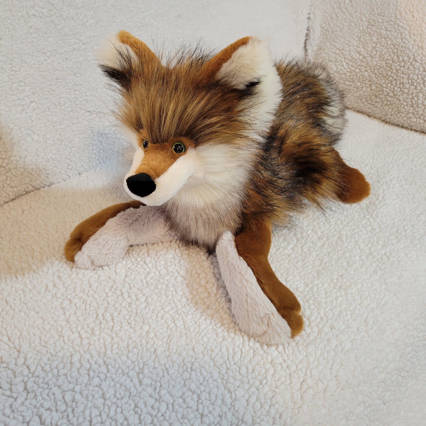 Bob the Wolf Pup Handmade Plush - One of a Kind Stuffed Animal