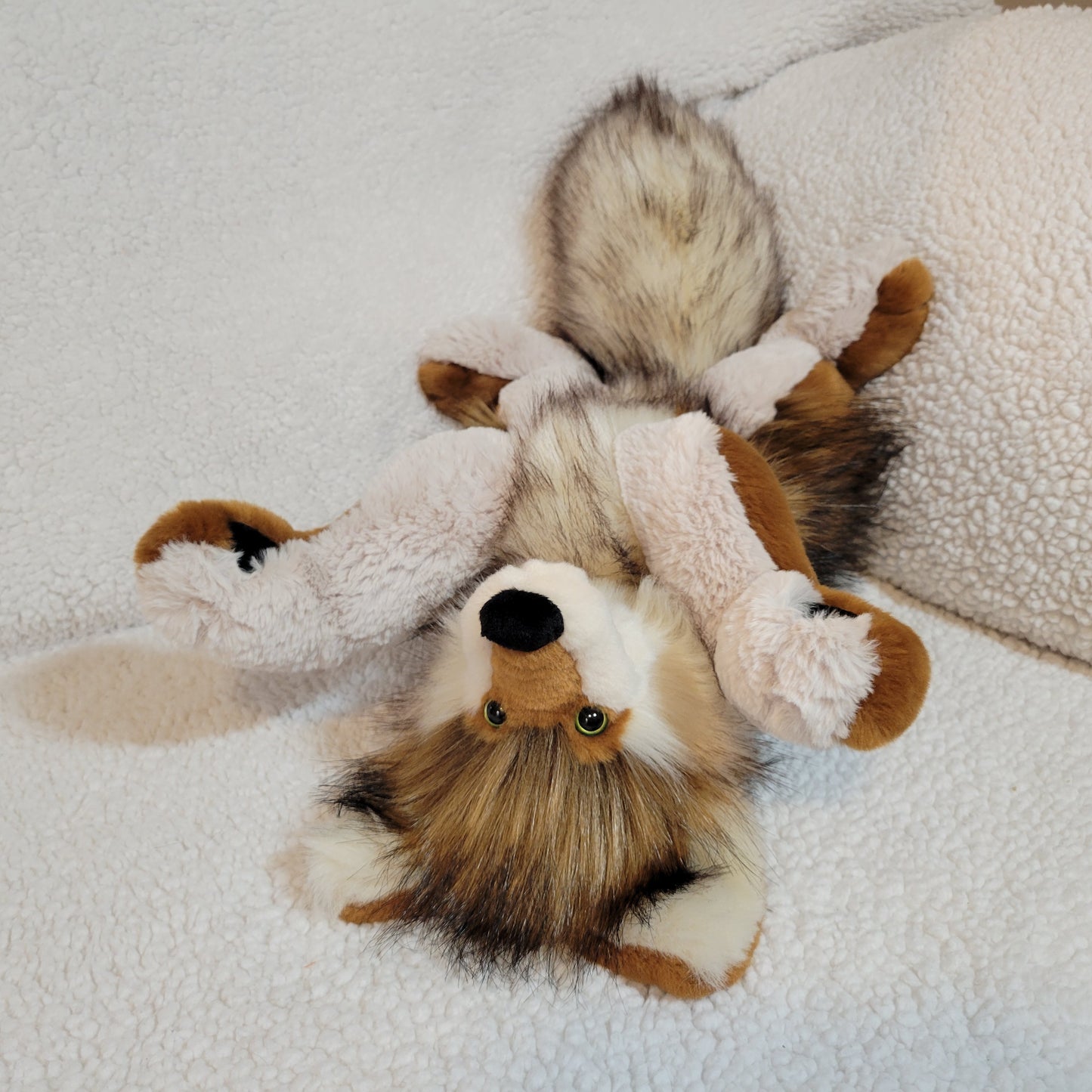 Bob the Wolf Pup Handmade Plush - One of a Kind Stuffed Animal