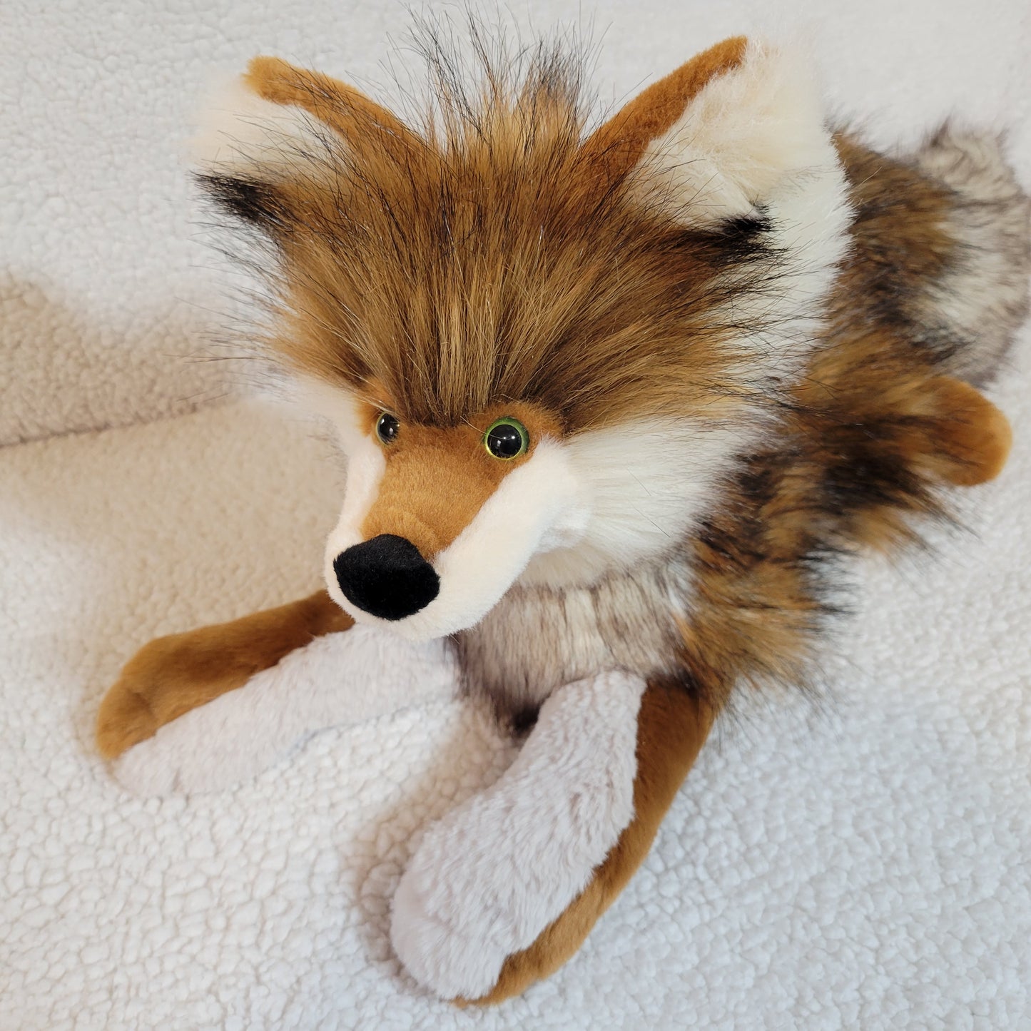 Bob the Wolf Pup Handmade Plush - One of a Kind Stuffed Animal