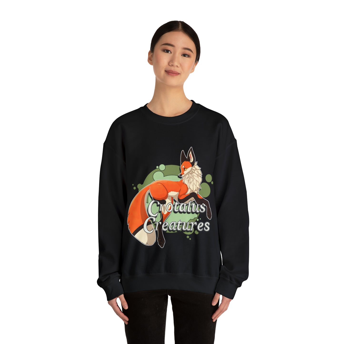 Copy of Crotalus Creatures Logo - Red Fox - Crewneck Sweatshirt