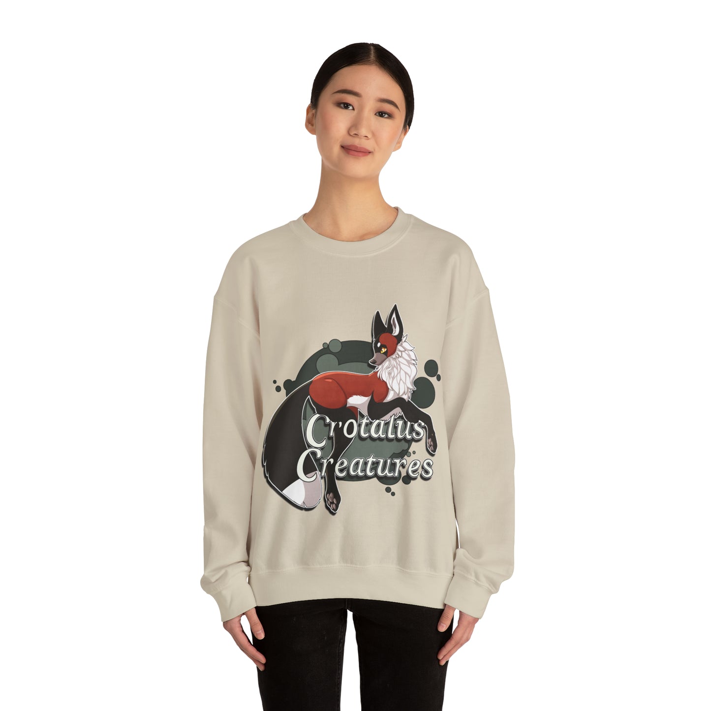 Crotalus Creatures Logo - Red the Fox - Crewneck Sweatshirt