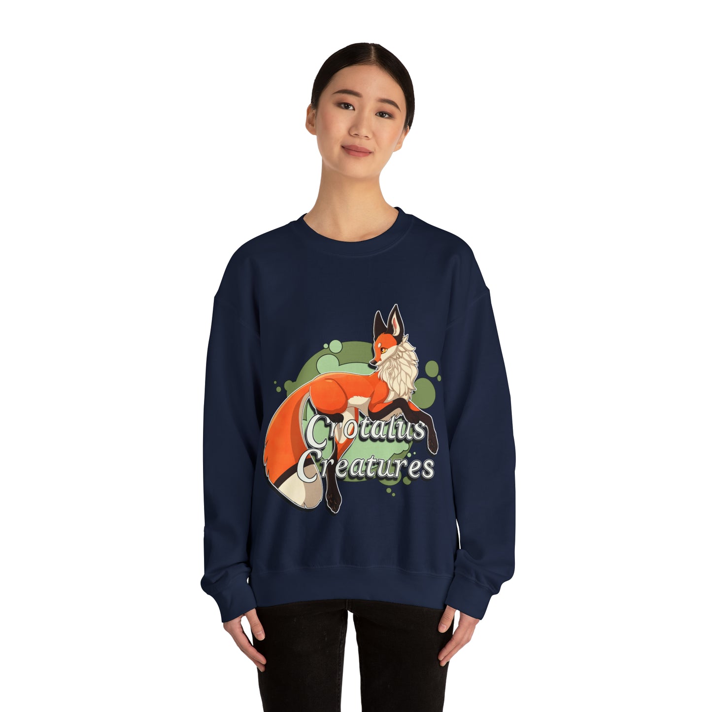 Copy of Crotalus Creatures Logo - Red Fox - Crewneck Sweatshirt