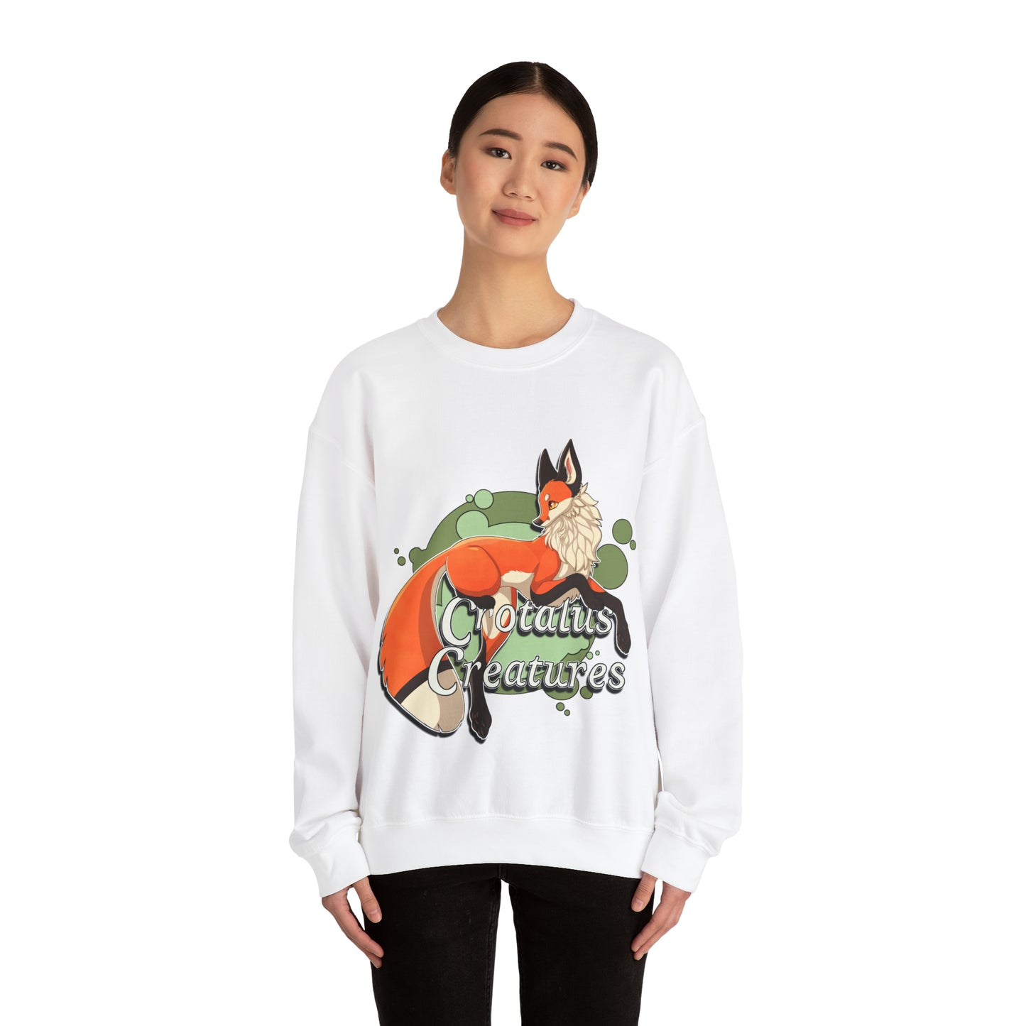 Copy of Crotalus Creatures Logo - Red Fox - Crewneck Sweatshirt