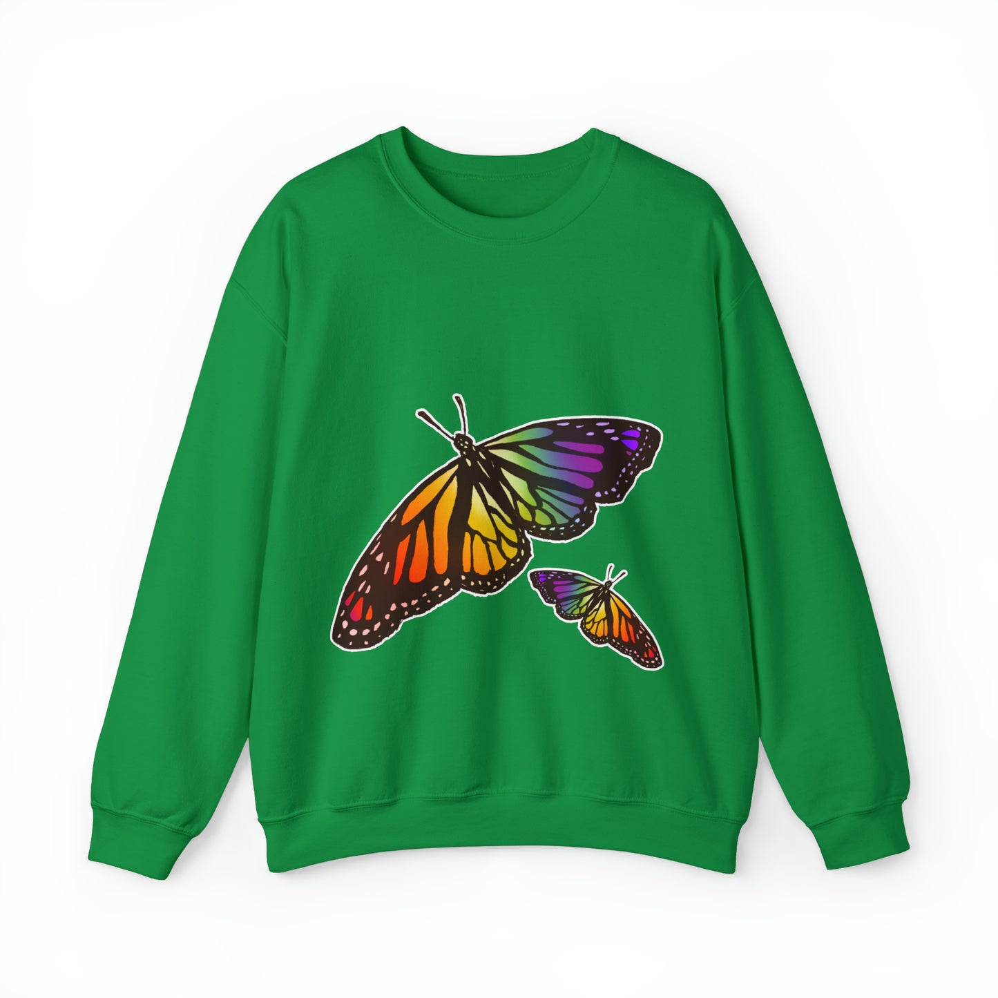 Rainbow Butterfly Crewneck Sweatshirt