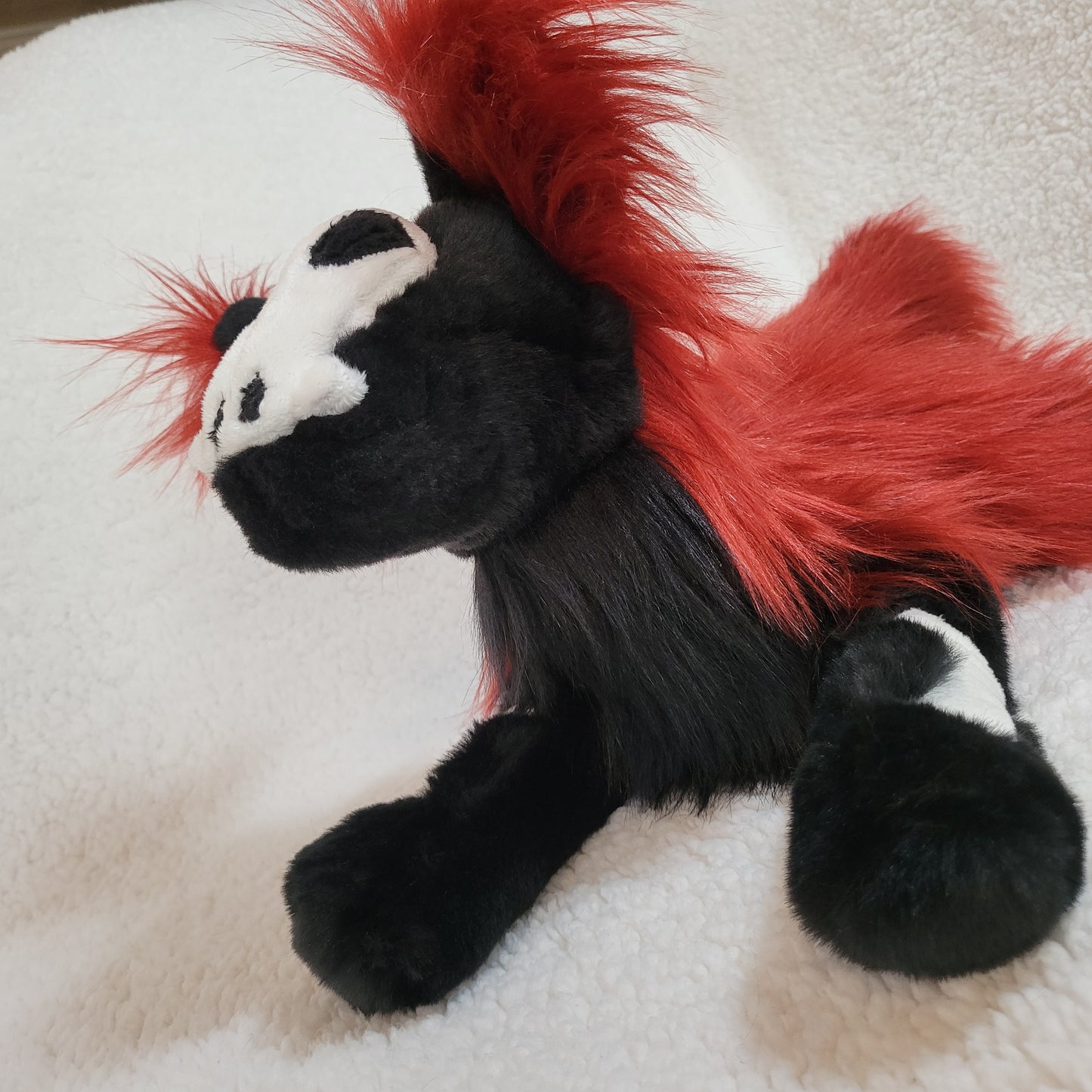 Hex the Skull Fox Pup - One of a Kind Stuffed Animal