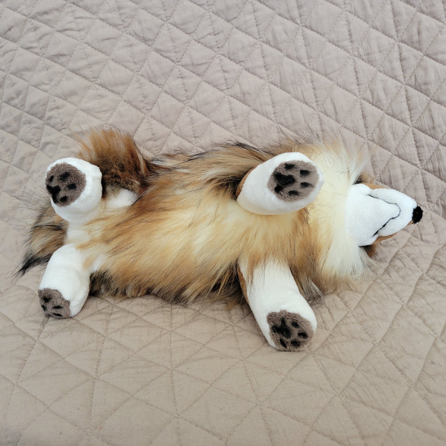 Alpine the Red Wolf - One of a Kind Handmade Plush