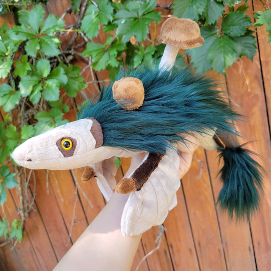 Mossy Velociraptor Plushie