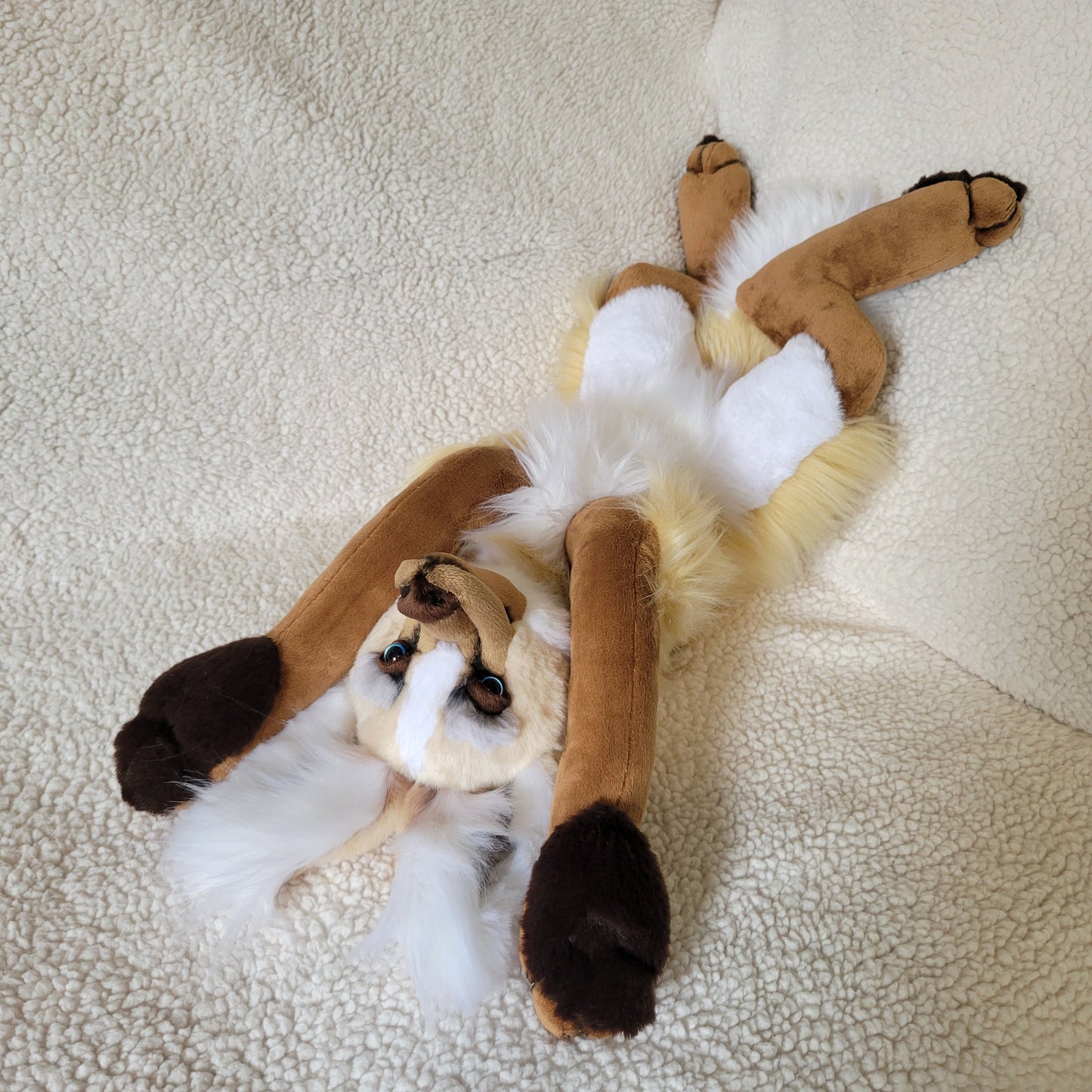 Glacier the Maned Wolf - Handmade Plush - One of a Kind Stuffed Animal
