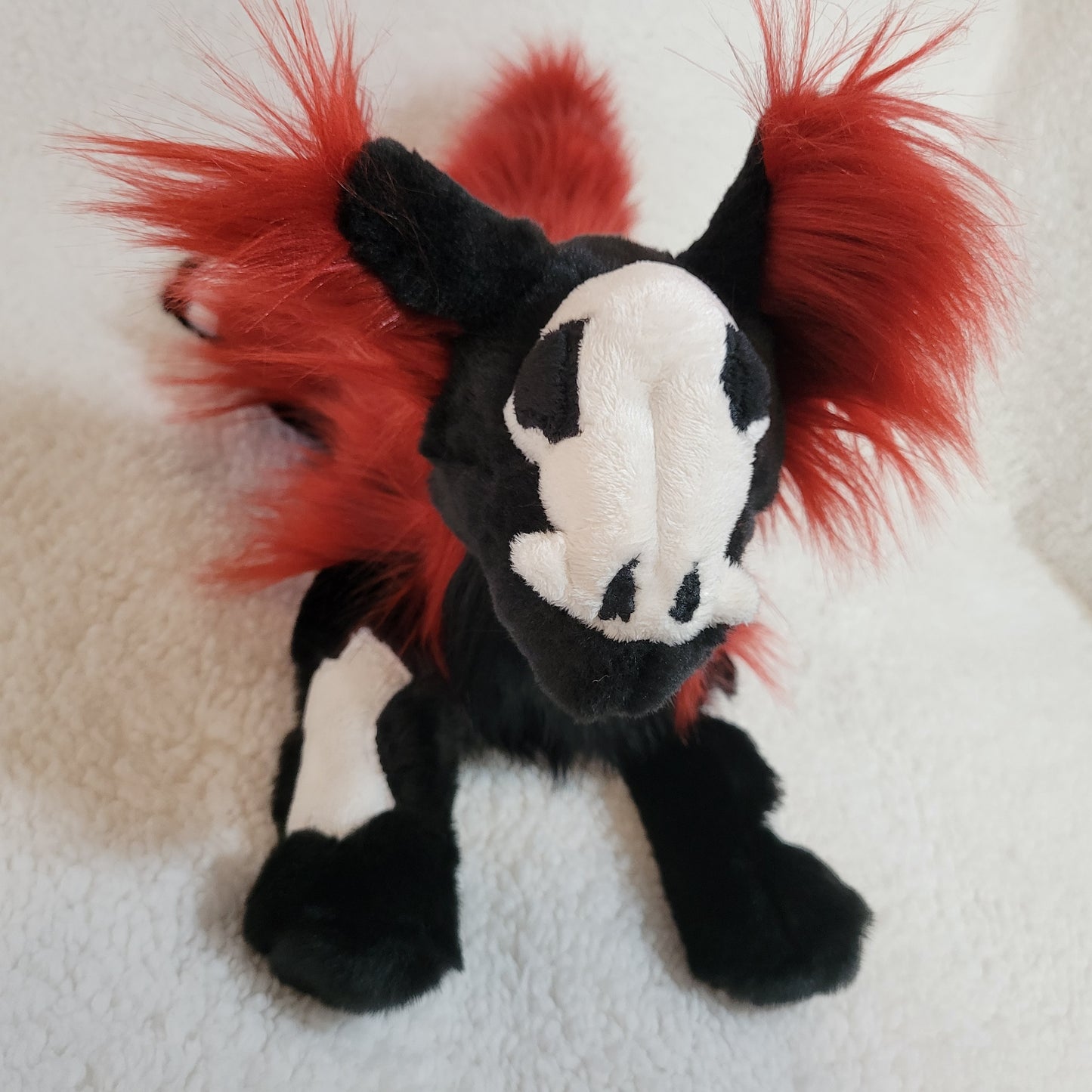 Hex the Skull Fox Pup - One of a Kind Stuffed Animal