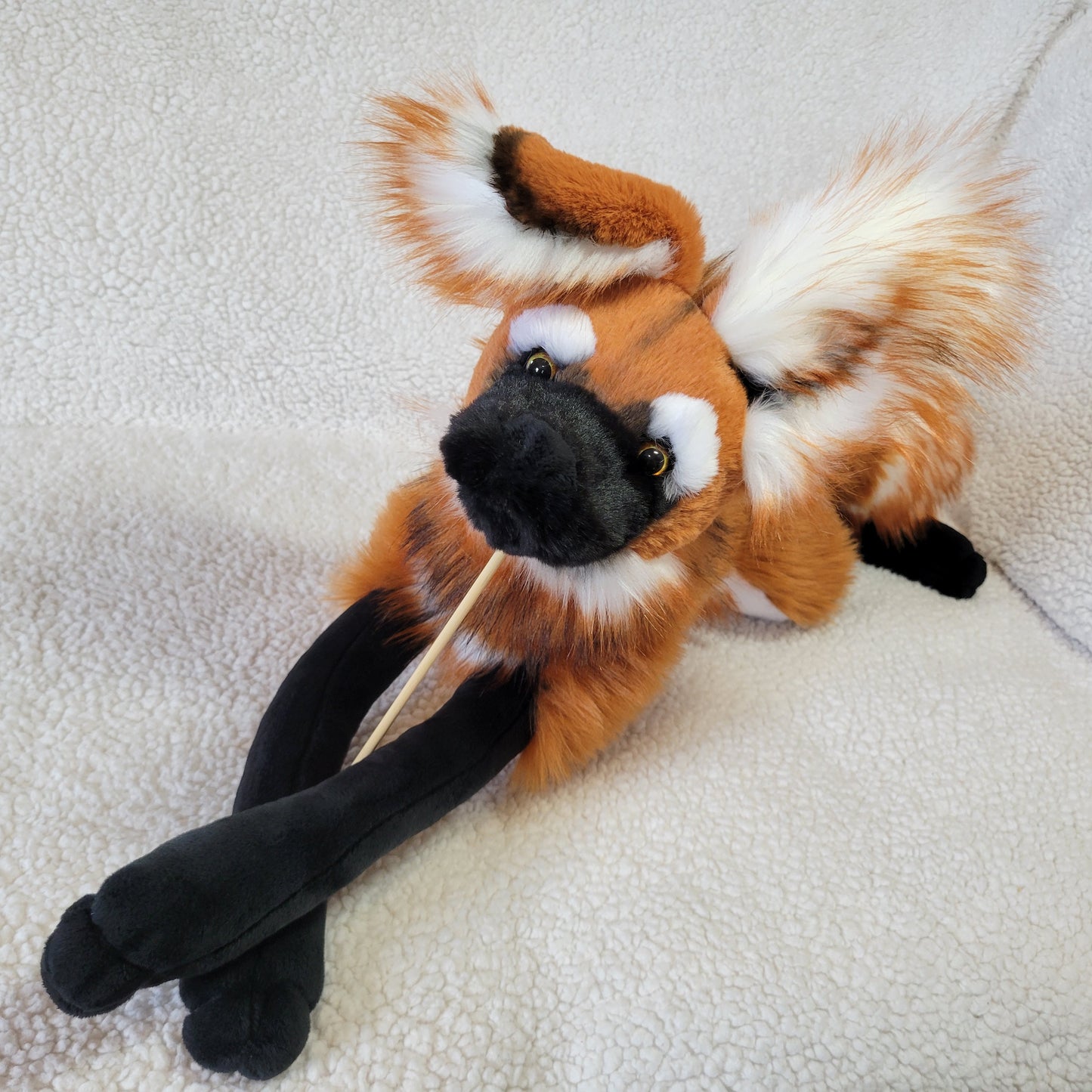 Cooper the Maned Wolf - Handmade Plush - One of a Kind Stuffed Animal
