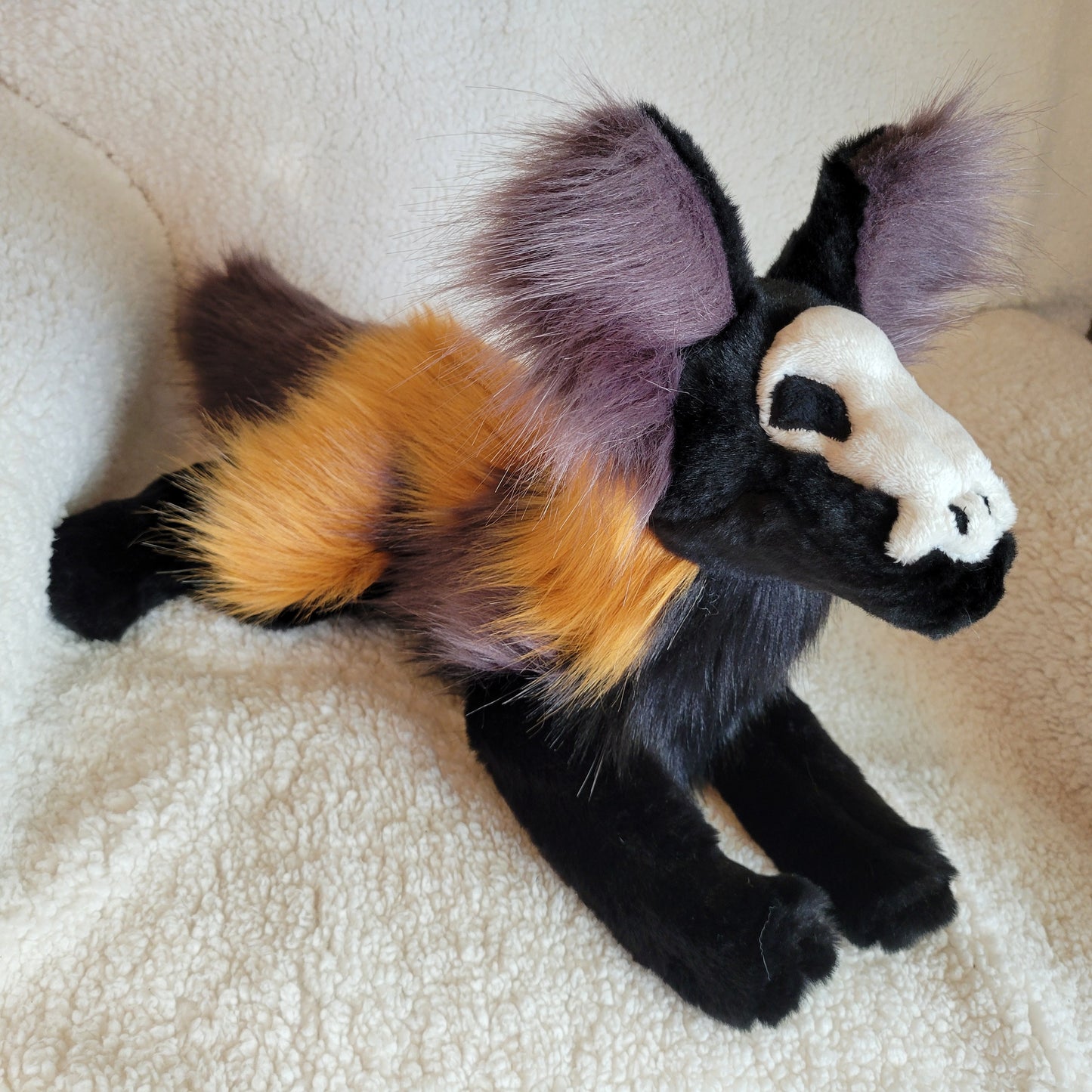 Voodoo the Skull Fox Pup - One of a Kind Stuffed Animal