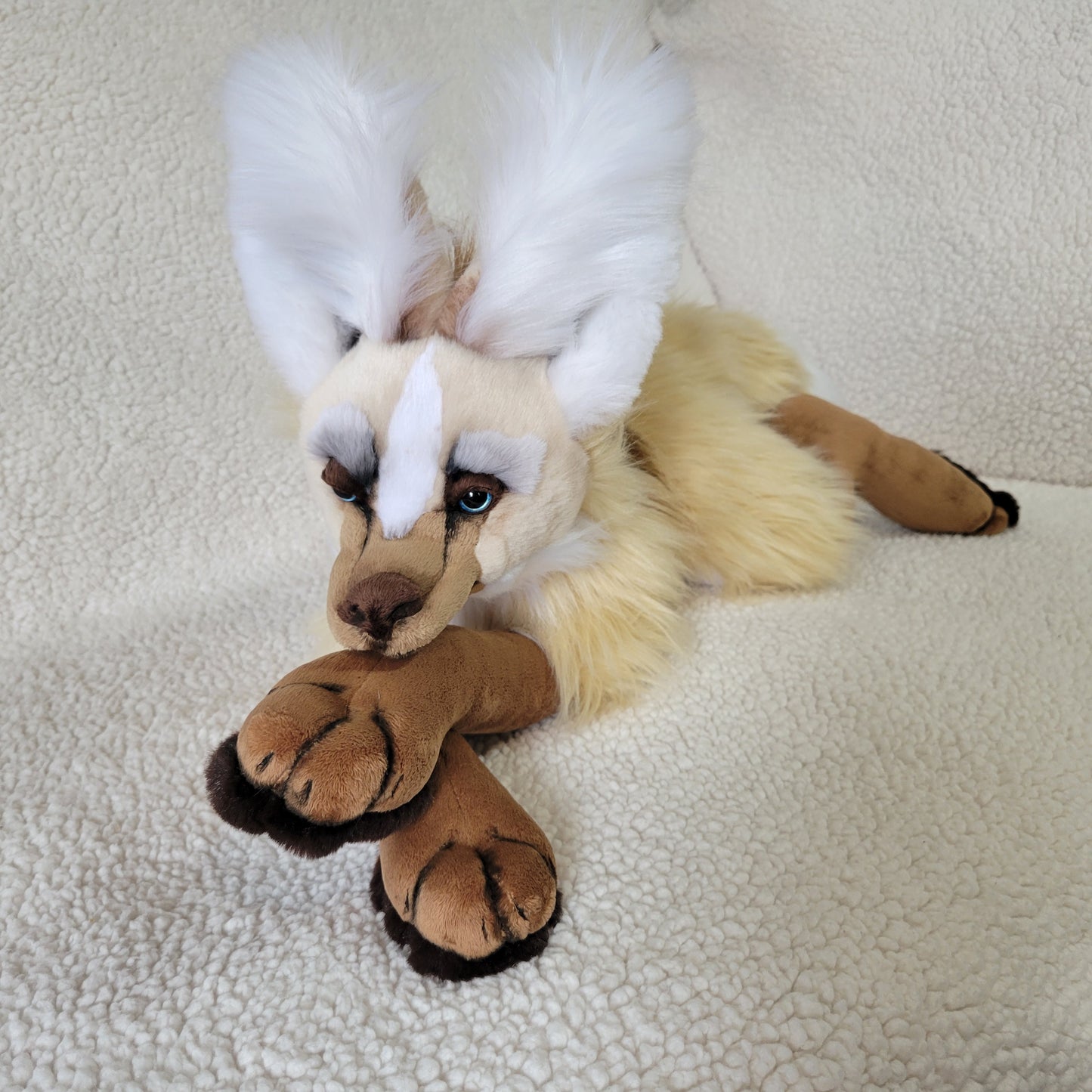 Glacier the Maned Wolf - Handmade Plush - One of a Kind Stuffed Animal