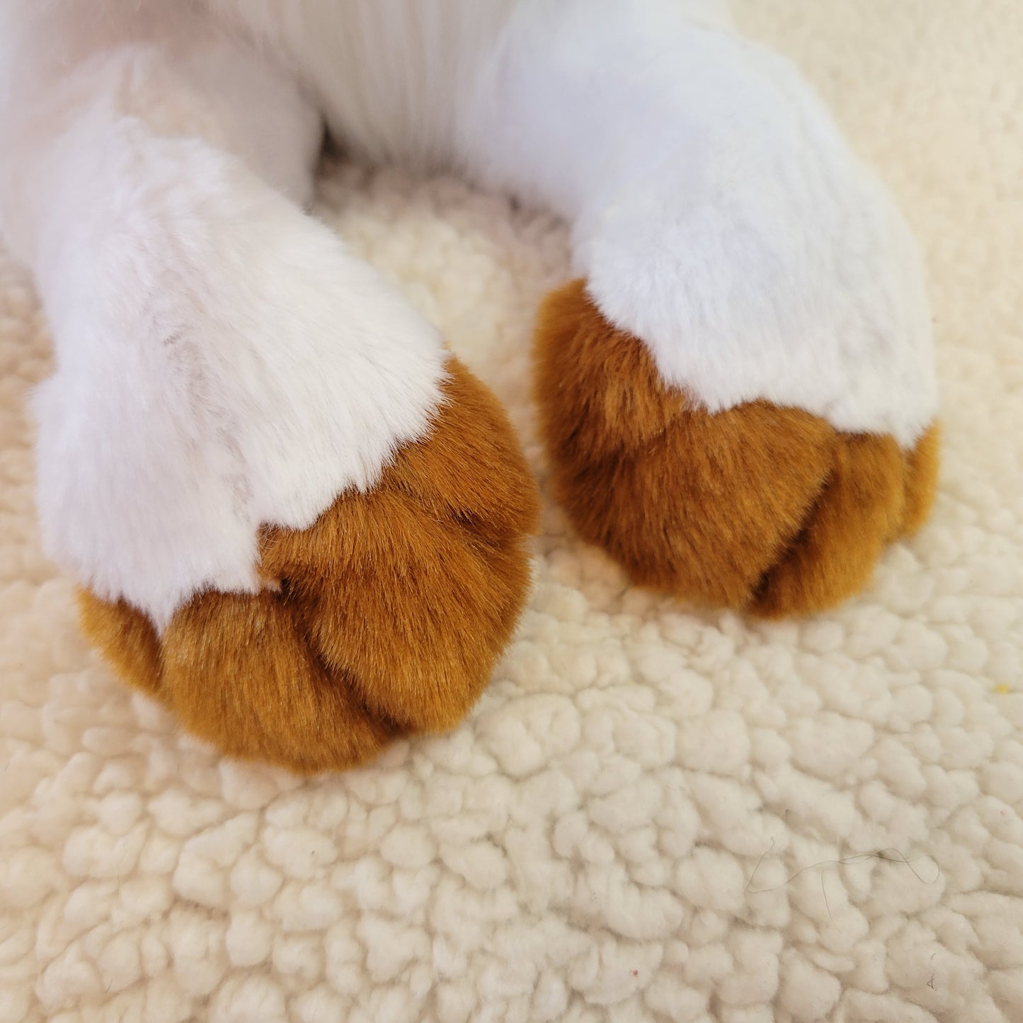 Dawn the Piebald Fox Plush - One of a Kind Stuffed Animal