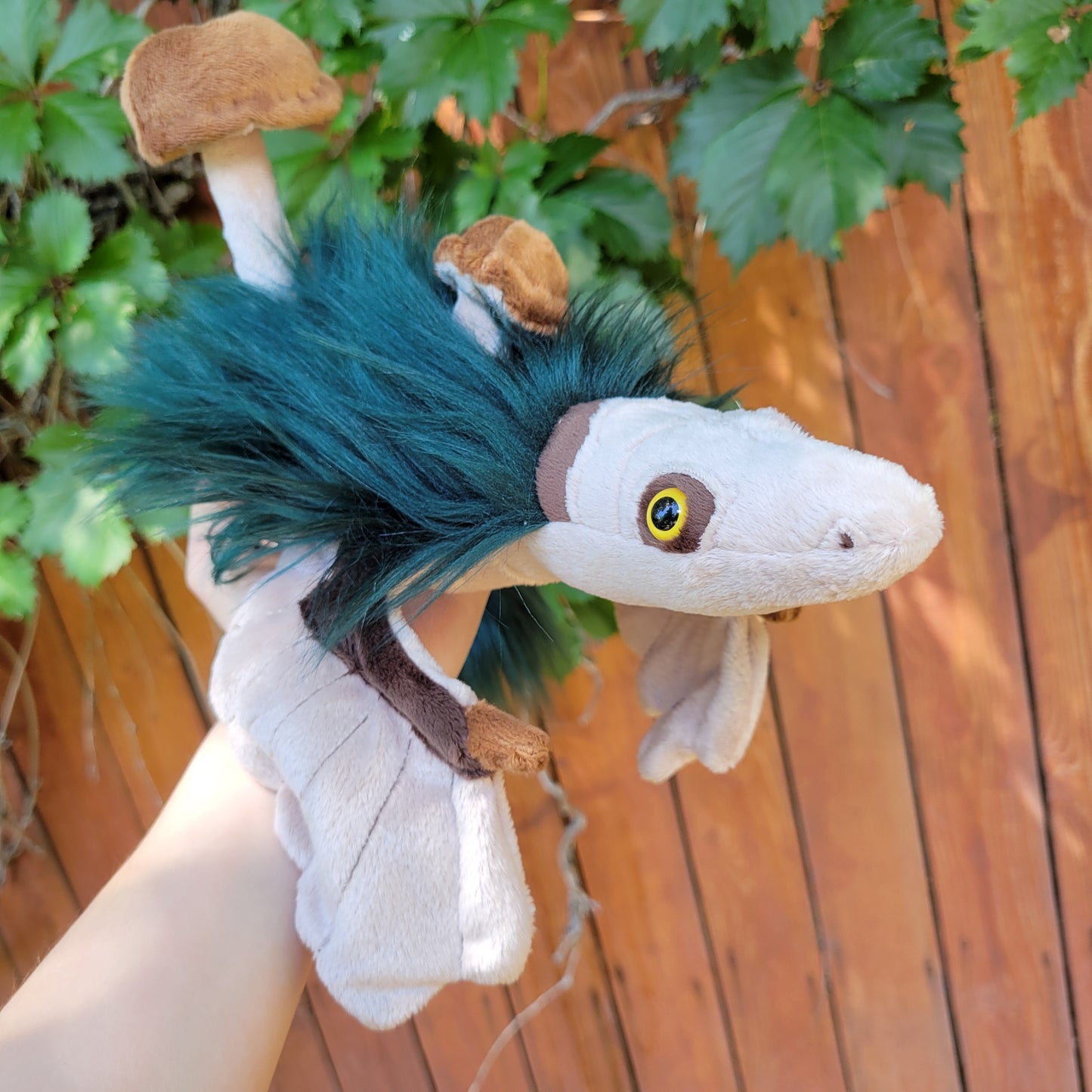 Mossy Velociraptor Plushie