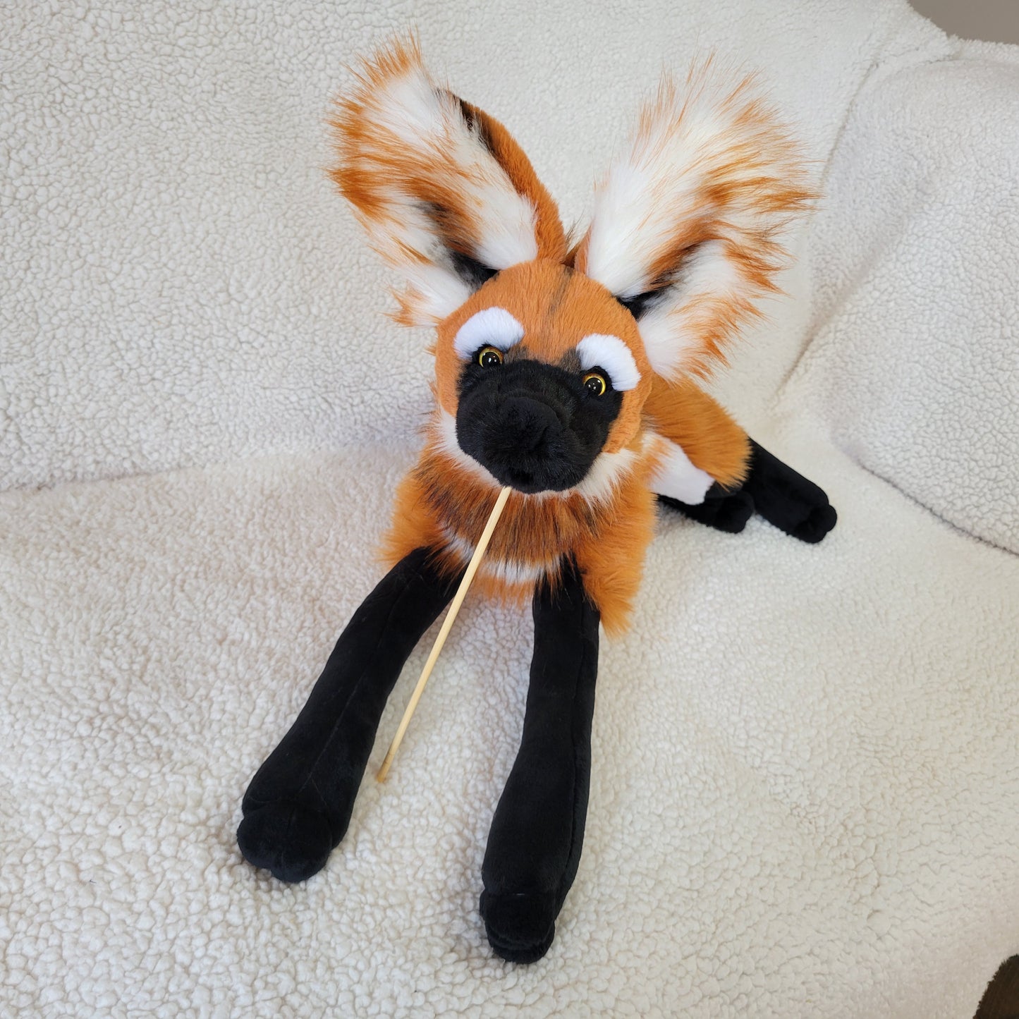 Cooper the Maned Wolf - Handmade Plush - One of a Kind Stuffed Animal