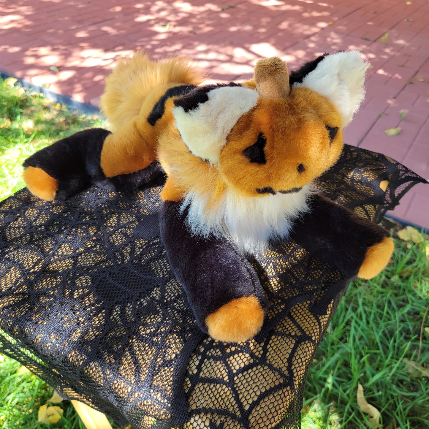 Jack the Pumpkin Fox - One of a Kind Stuffed Animal