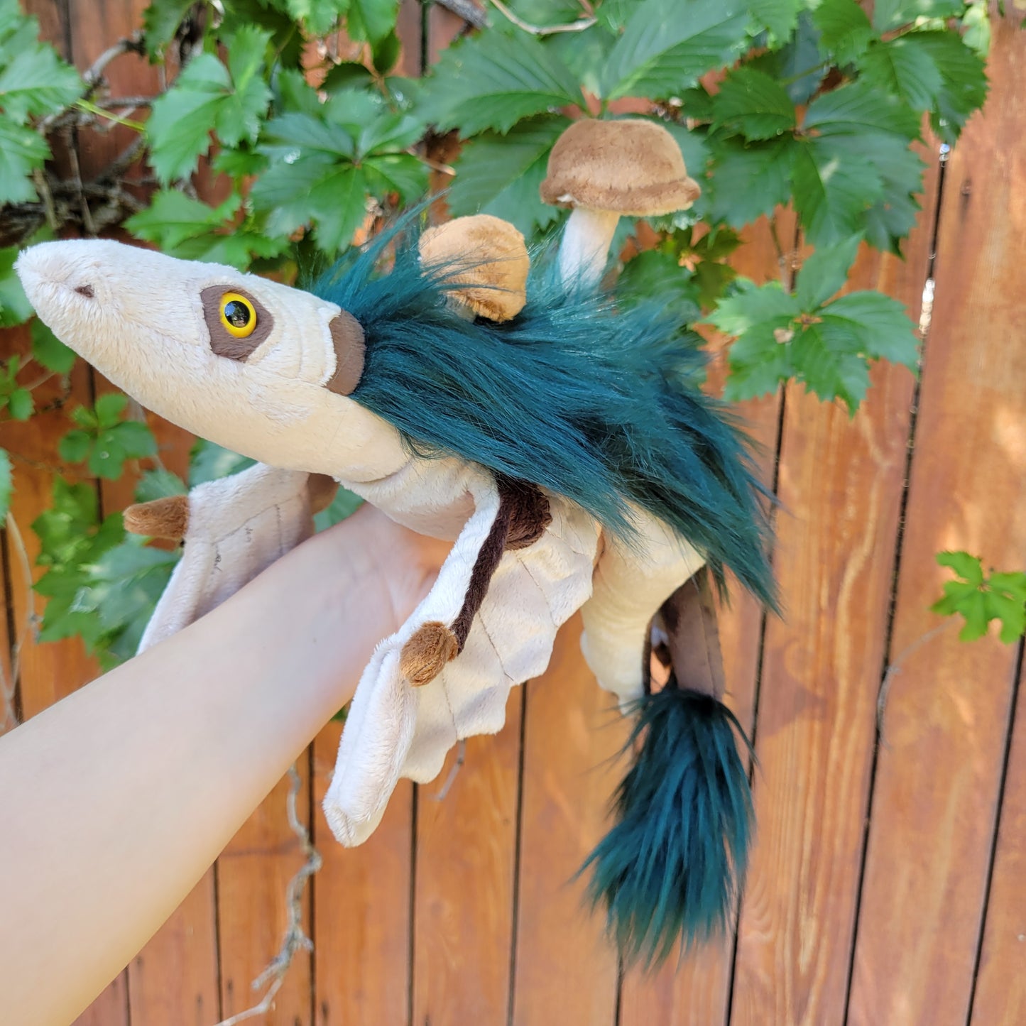 Mossy Velociraptor Plushie
