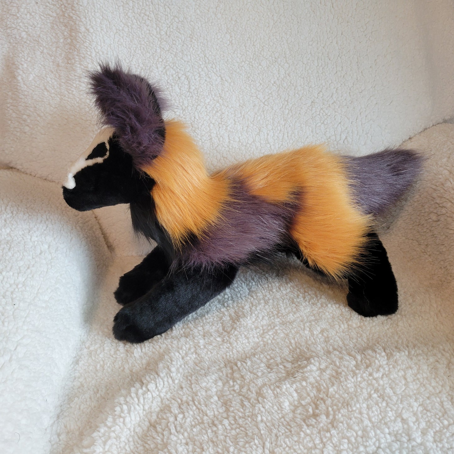 Voodoo the Skull Fox Pup - One of a Kind Stuffed Animal