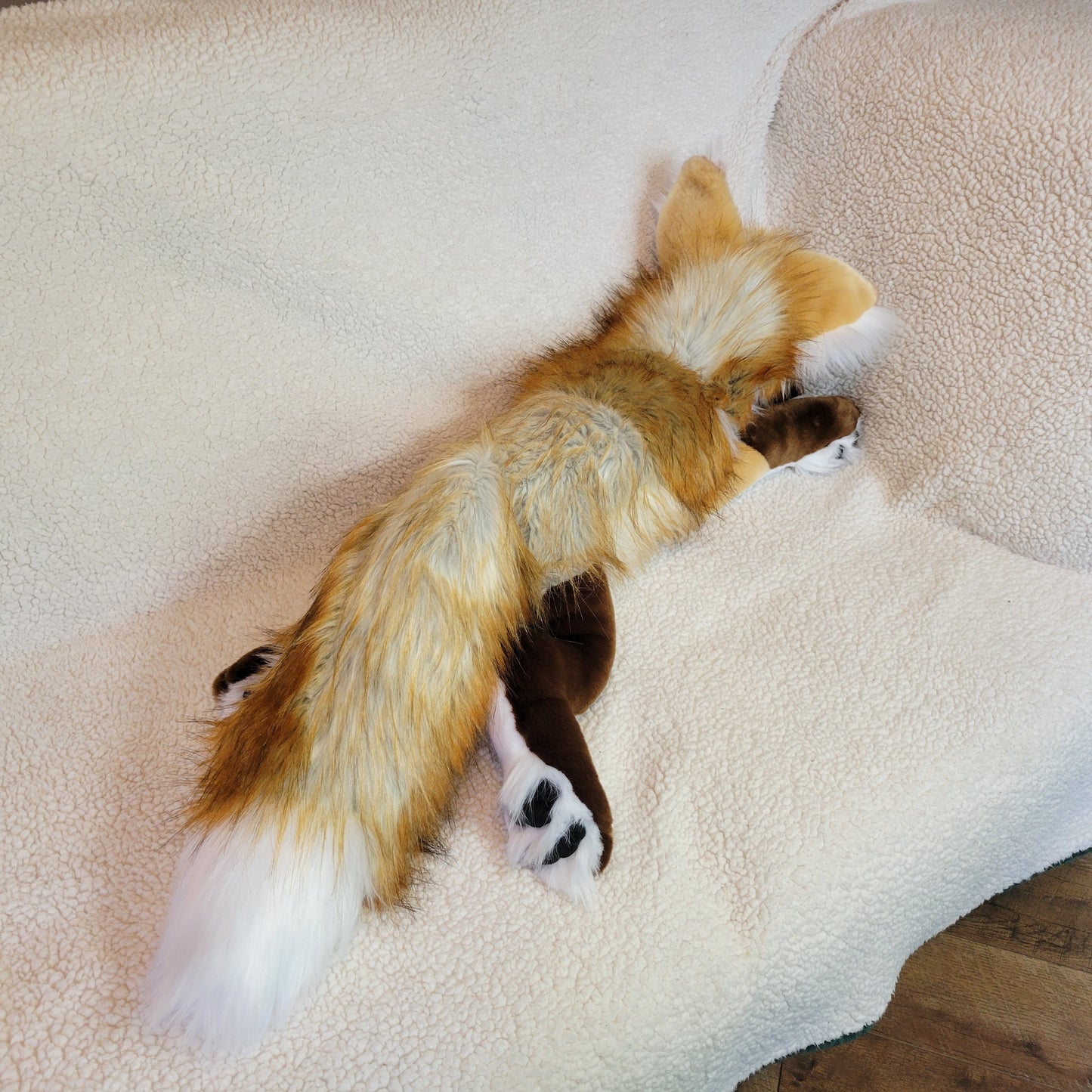 Fable the Golden Fox - Handmade Plush - One of a Kind Stuffed Animal